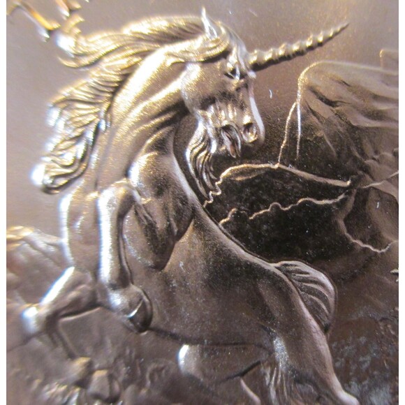 THE UNICORN – 1 AVDP Ounce – Copper – 39MM-Coin/Pendant-high relief - Picture 2 of 8